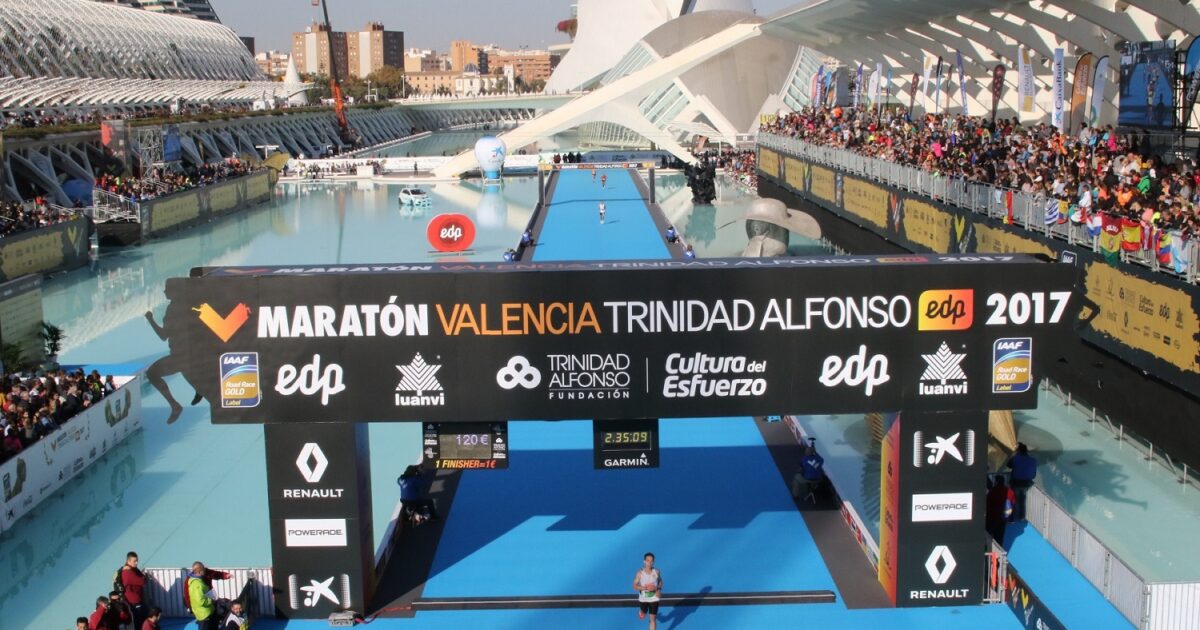 Maratona de Valência 2017 - Chegada à meta